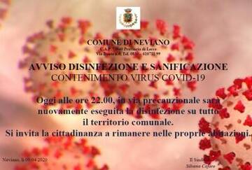 Immagine: Disinfezione